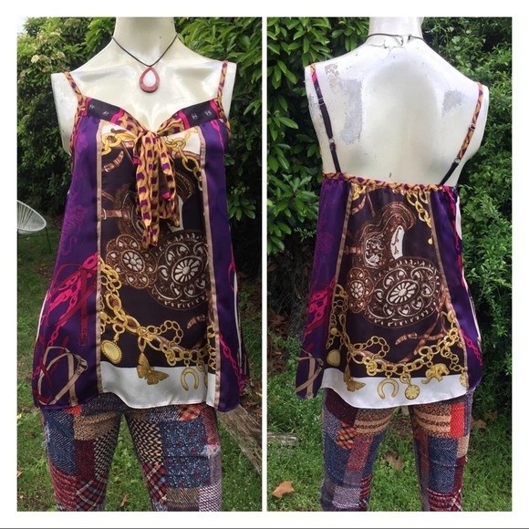 Express Chain Print Camisole Tank Top - Picture 2 of 6